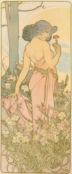 Cartel Art Nouveau Clavel de Alphonse Mucha, 1898