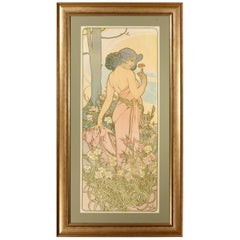 Alphonse Mucha Affiche Art Nouveau de l'œillet, 1898