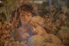 Alphonse Mucha Chromolithograph "Flower", 1894