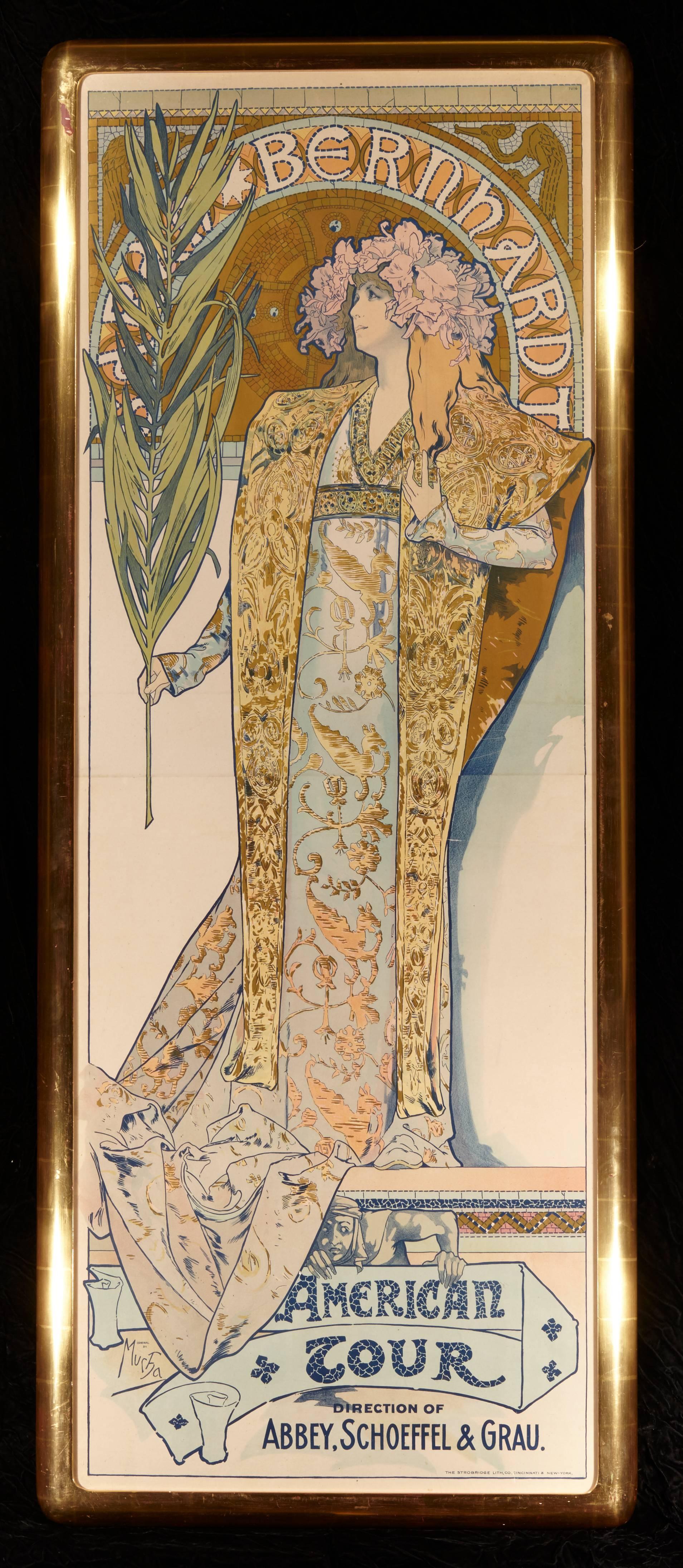 Alphonse Mucha Gismonda Sarah Bernhardt Amerikanische Tournee Plakat, 1896 (amerikanisch)
