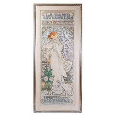 Alphonse Mucha "La Dame aux Camelias" Lithograph