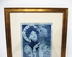 Alphonse Mucha, Lithografie im Jugendstil Nr. 1: Titelbild der französischen Zeitschrift „Cocorico“