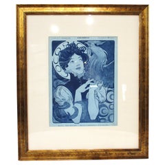 Alphonse Mucha, Lithografie im Jugendstil Nr. 1: Titelbild der französischen Zeitschrift „Cocorico“