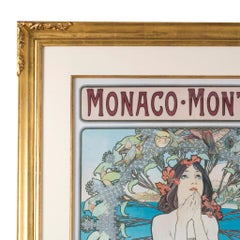 Alphonse Mucha "Monaco Monte-Carlo" Lithographie