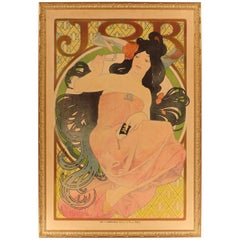 Alphonse Mucha Original "JOB" Poster 1898 Art Nouveau Classic
