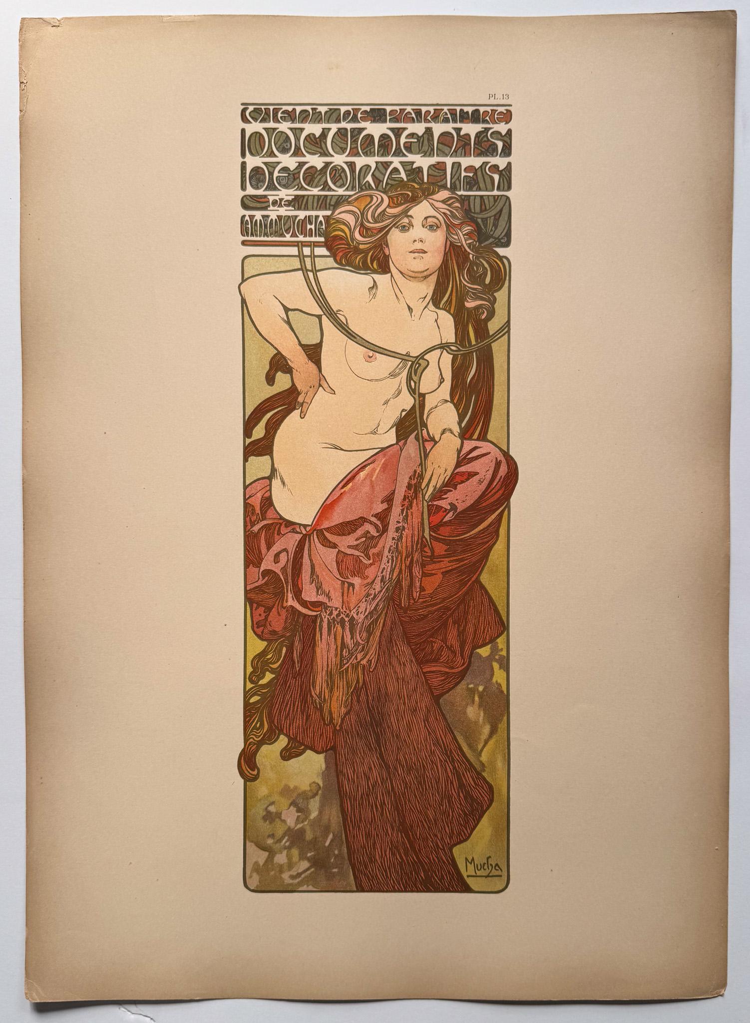 Early 20th Century Alphonse Mucha's Documents Decoratifs (Complete in Four Portfolios) For Sale