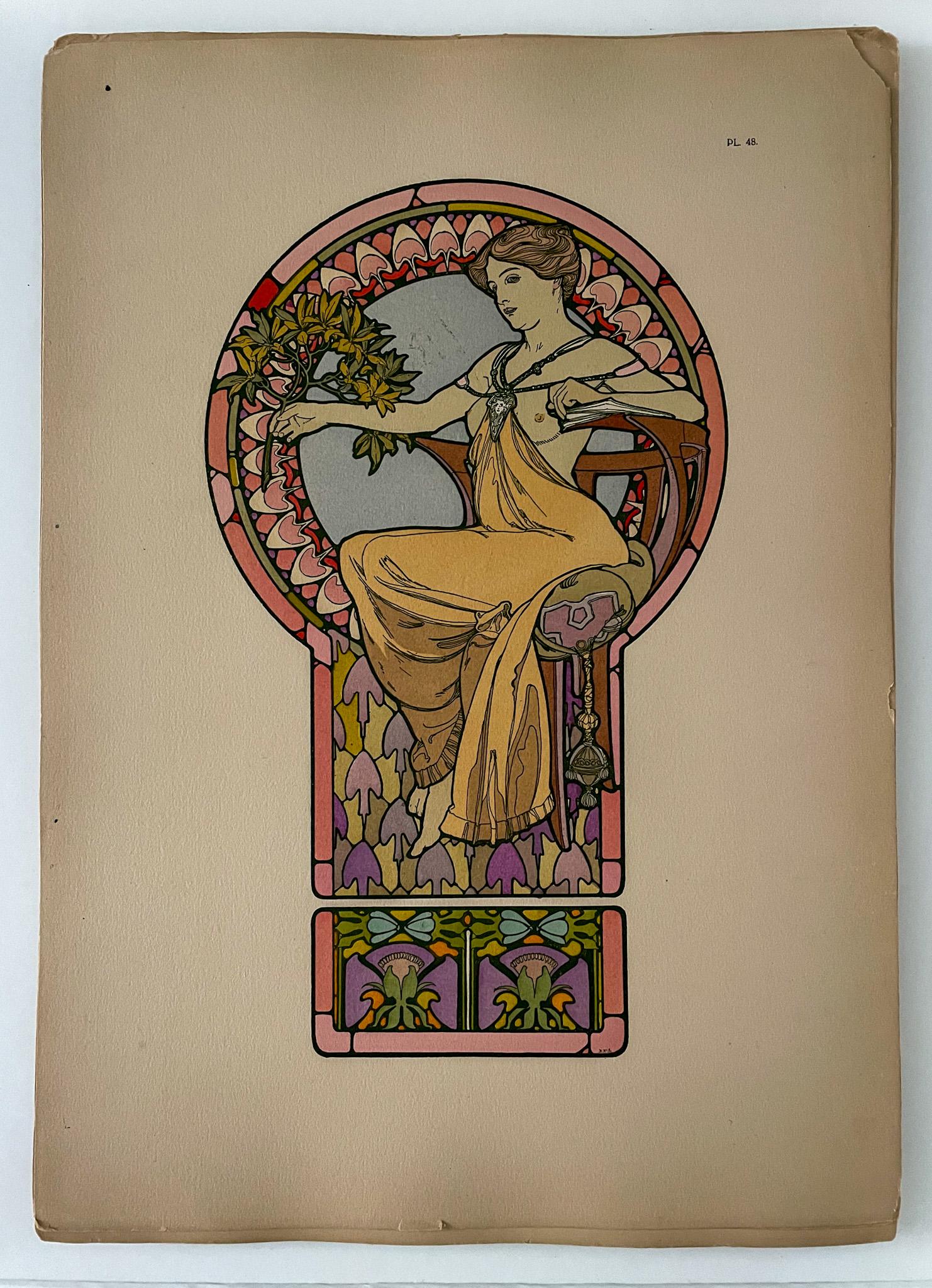 Alphonse Mucha's Documents Decoratifs (Complete in Four Portfolios) For Sale 1