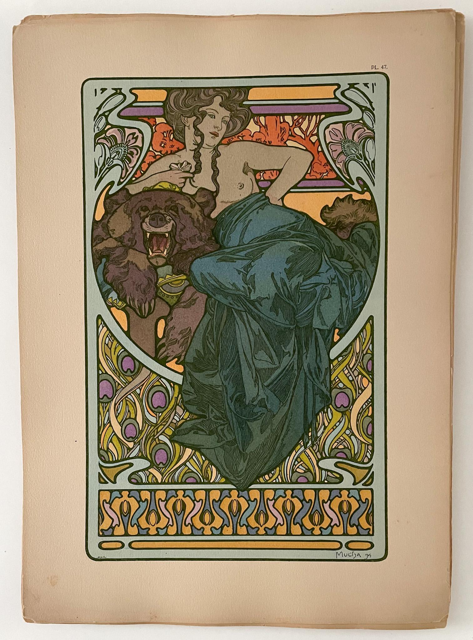 Alphonse Mucha's Documents Decoratifs (Complete in Four Portfolios) For Sale 2