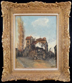 Montmartre - Early 20th Century French Paris Post Impressionist Oil Painting