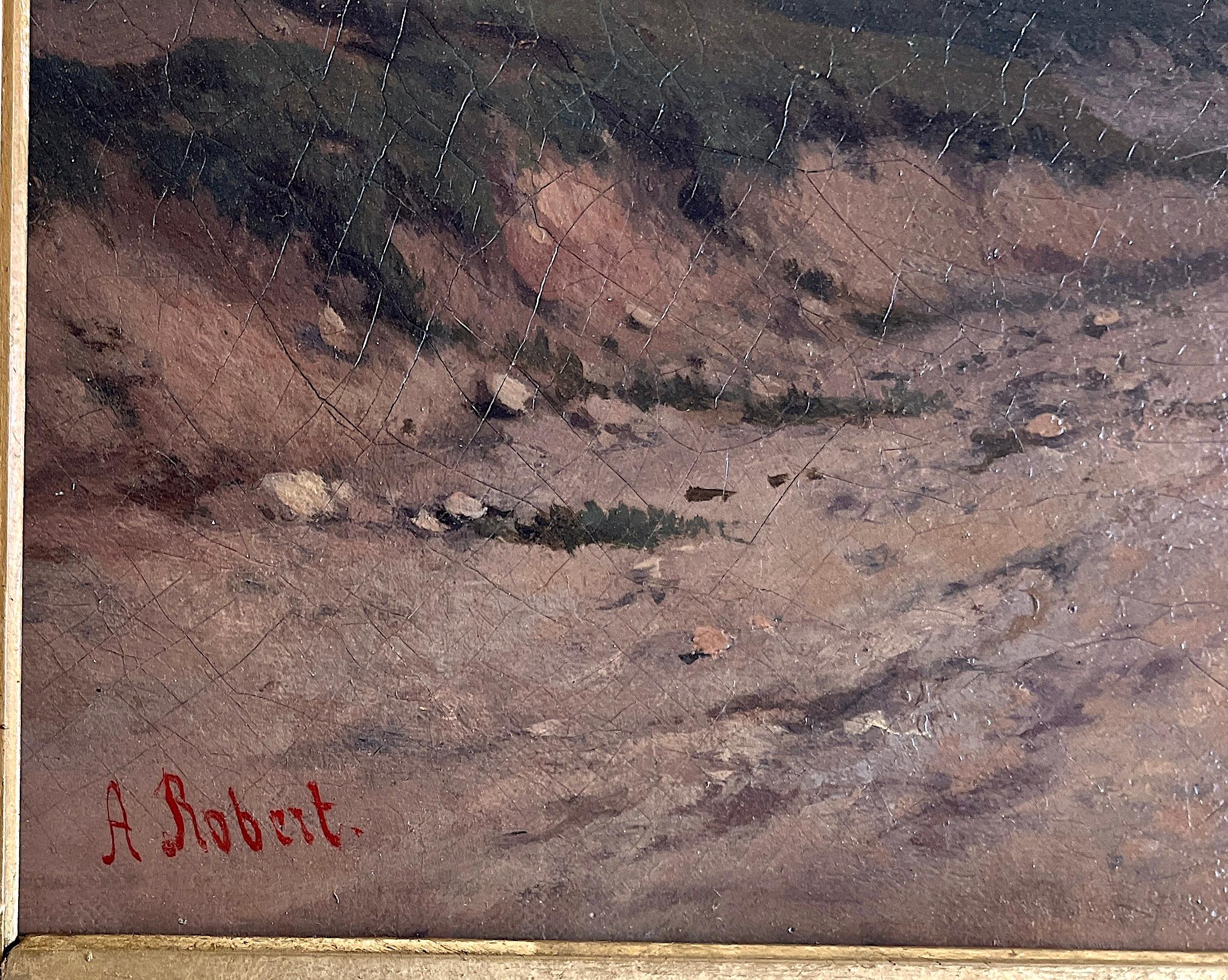 Fiume d'Italia - Painting Scuola francese di Alphonse ROBERT