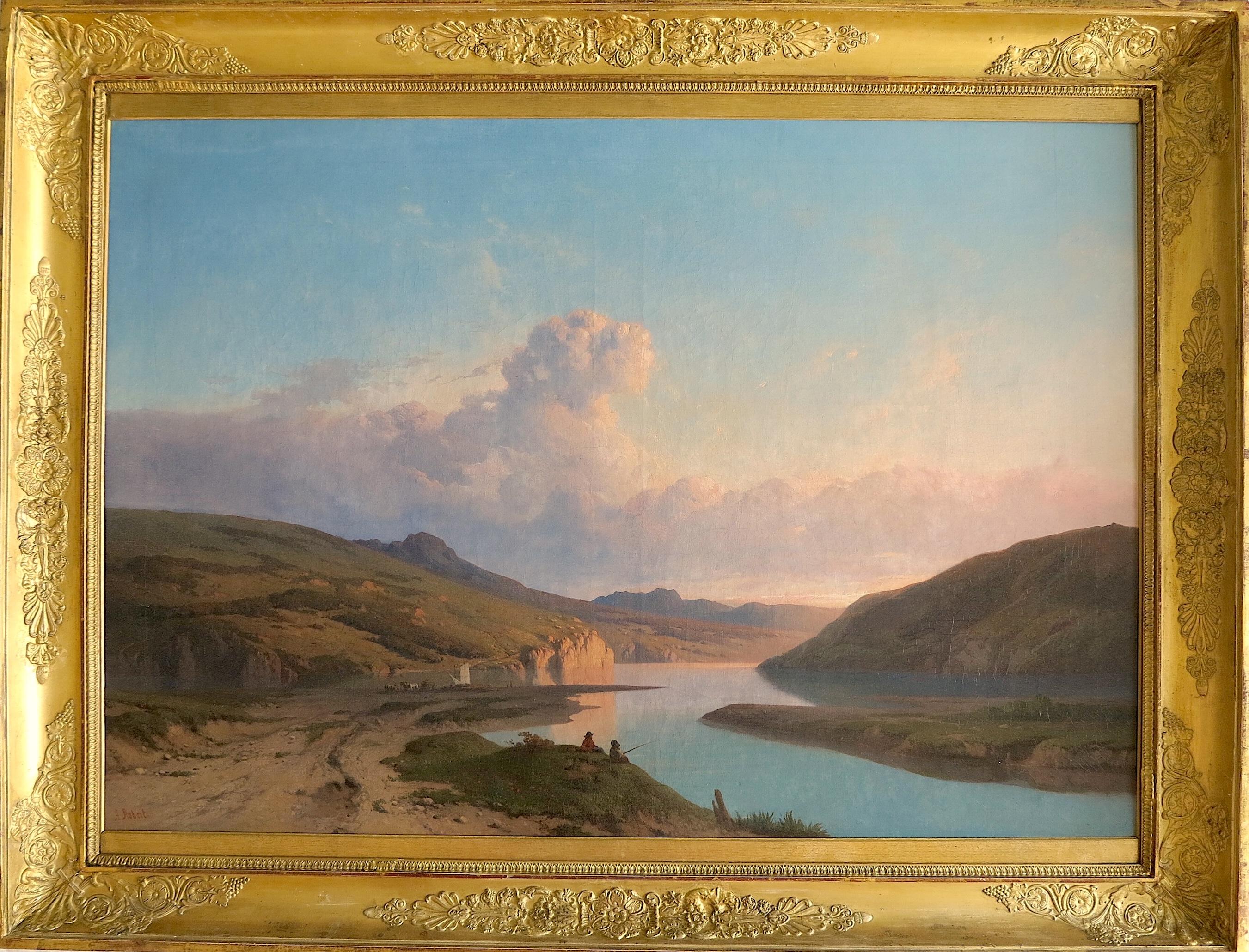 Alphonse ROBERT Figurative Painting - River of Italy