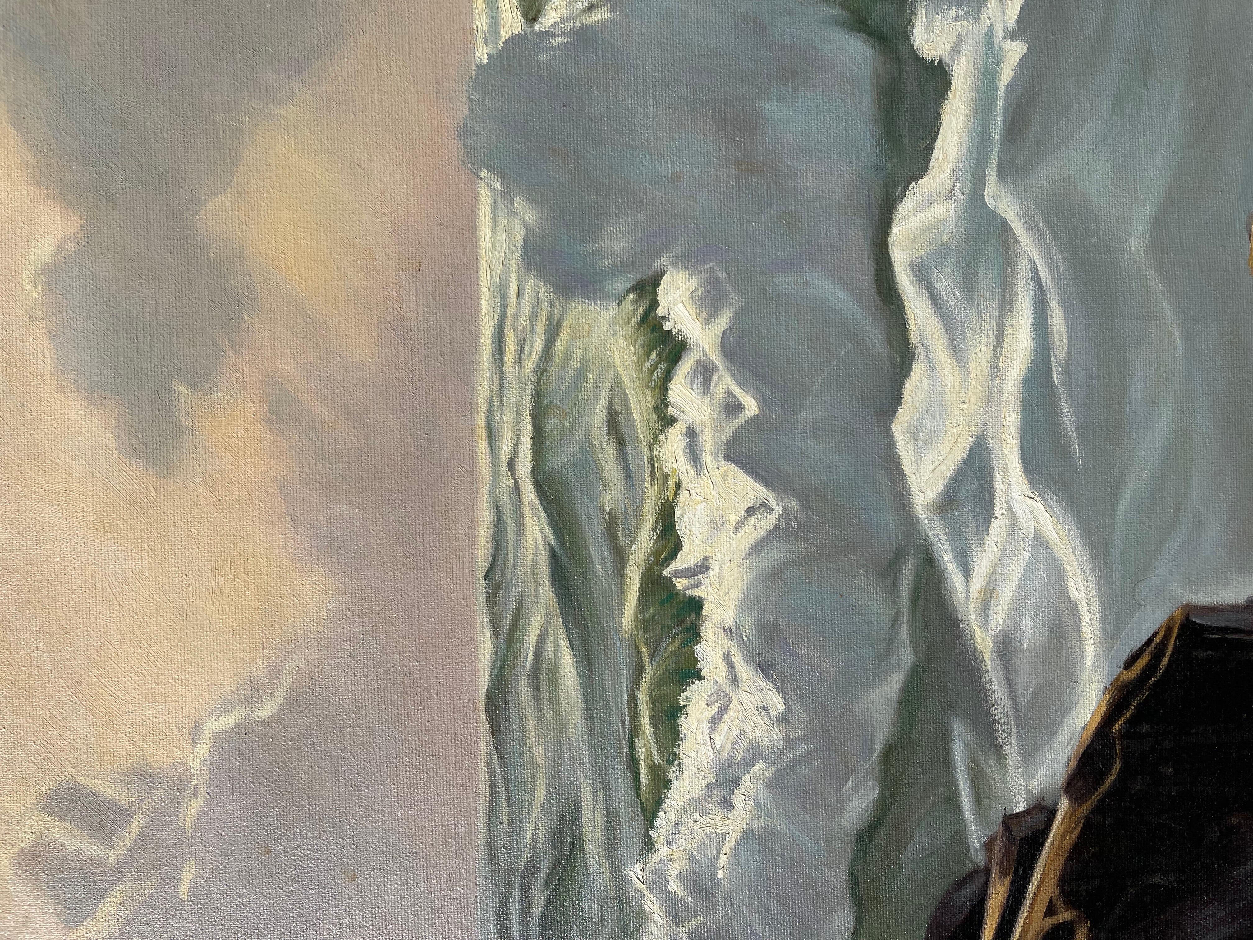 Alphonse Shelton, 1905-1976, Ending Light Impressionistische Meereswellen-Landschaft (Leinwand) im Angebot
