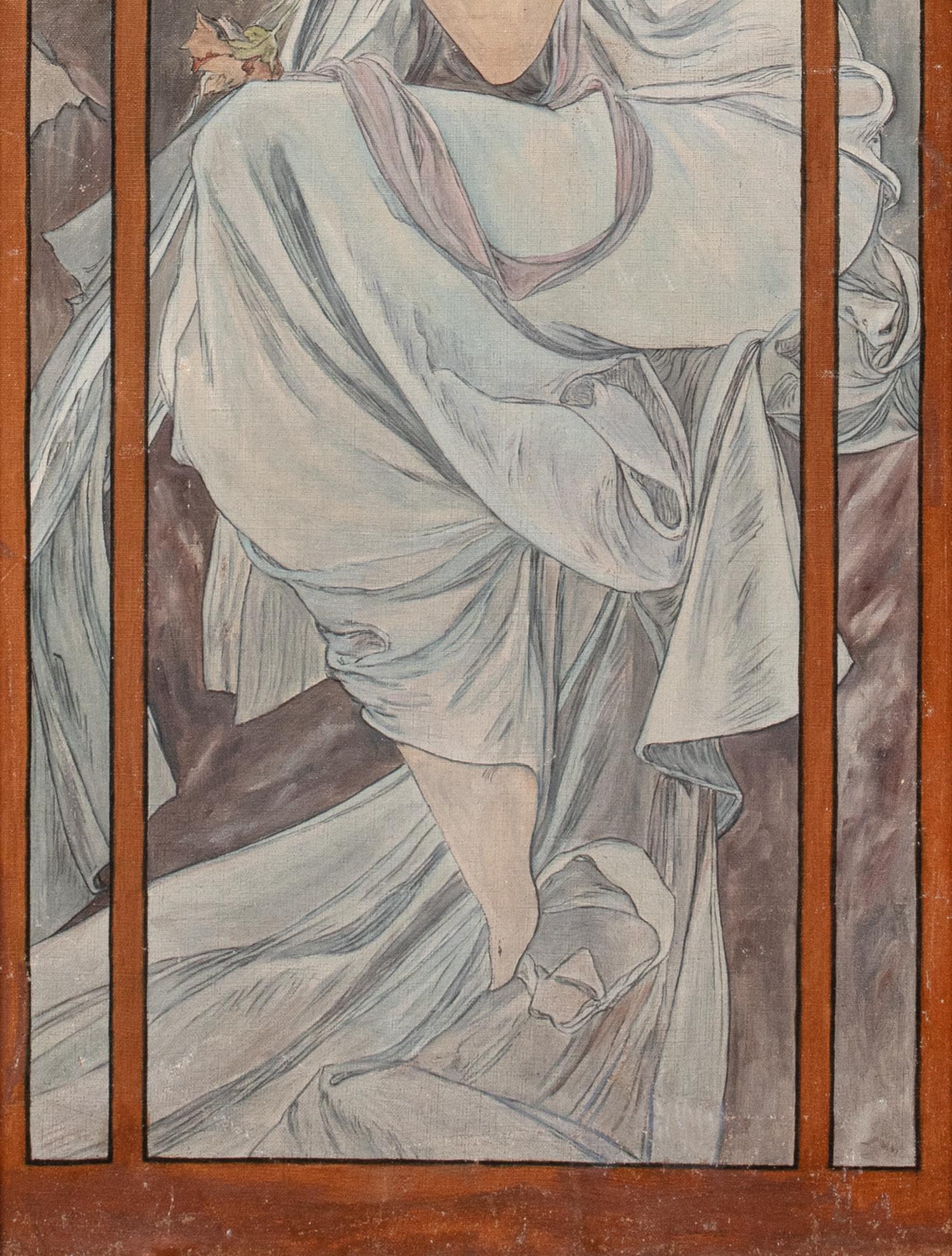 Repose de la Nuit, 19e siècle - Alphonse Mucha (1860-1939) vers 1910 en vente 9
