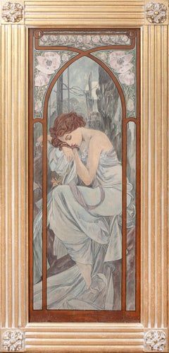 Repose de la Nuit, 19e siècle - Alphonse Mucha (1860-1939) vers 1910