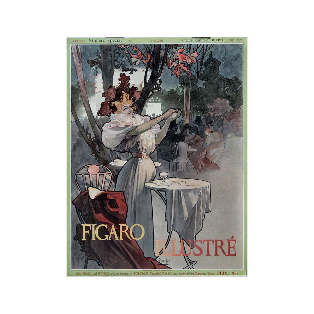 1896 Figaro Illustré Periódico ilustrado francés de Alphonse Mucha en venta 3