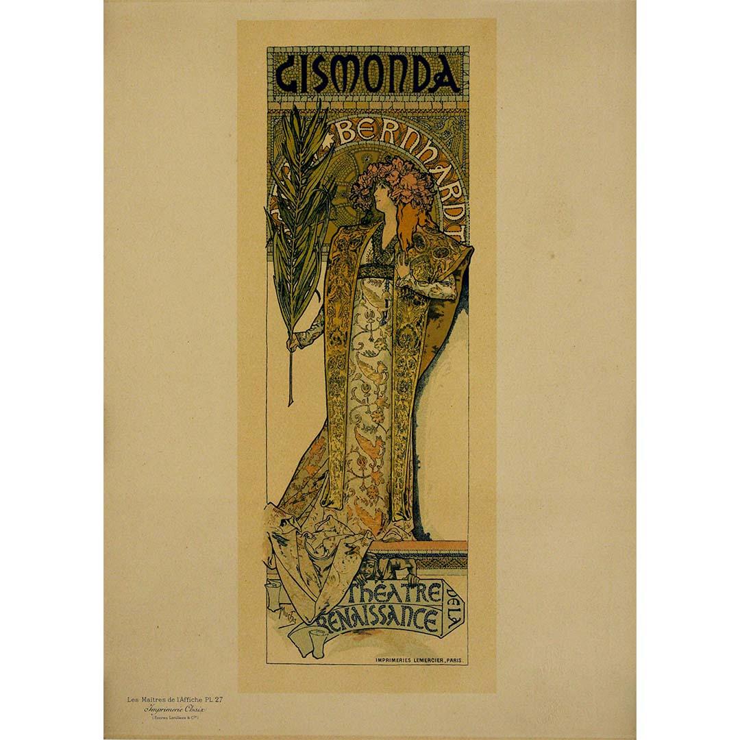 Affiche de 1898 Mucha Gismondo - Les Maîtres de l'affiche Pl.27 - Print de Alphonse Mucha