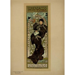 Affiche de 1898 Mucha Lorenzaccio - Les Maîtres de l'affiche Pl.114