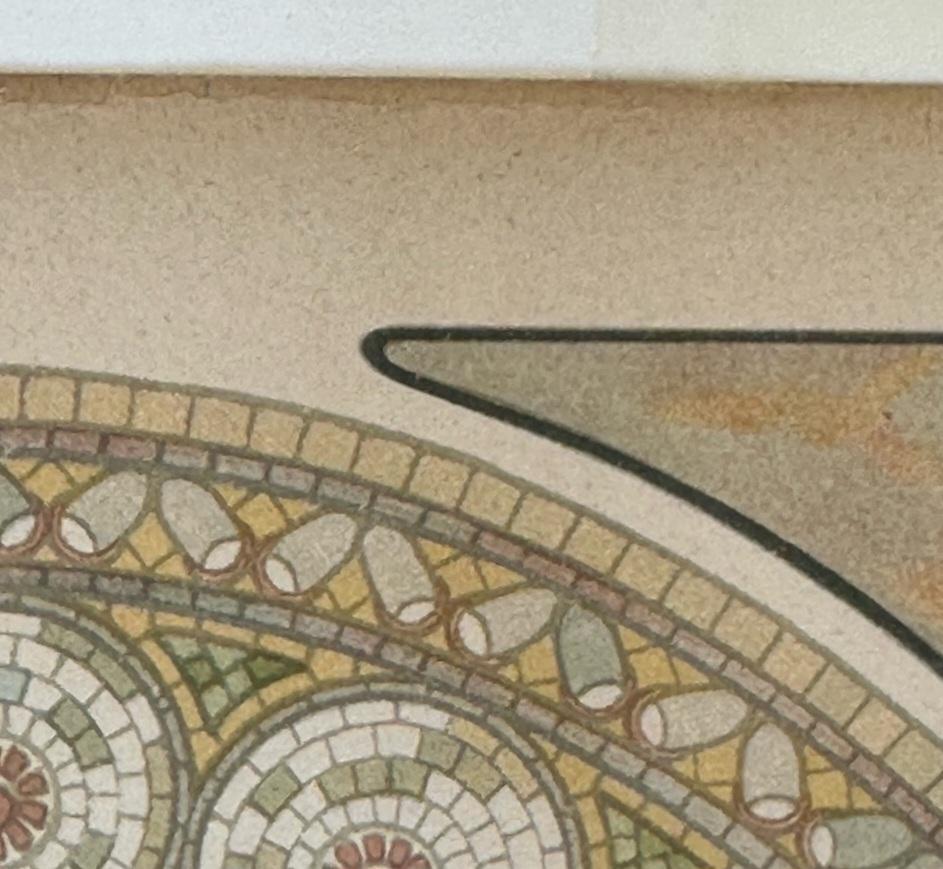 Affiche originale de 1900 La Topaze d'Alphonse Mucha, faisant partie des Pierres Précieuses en vente 3