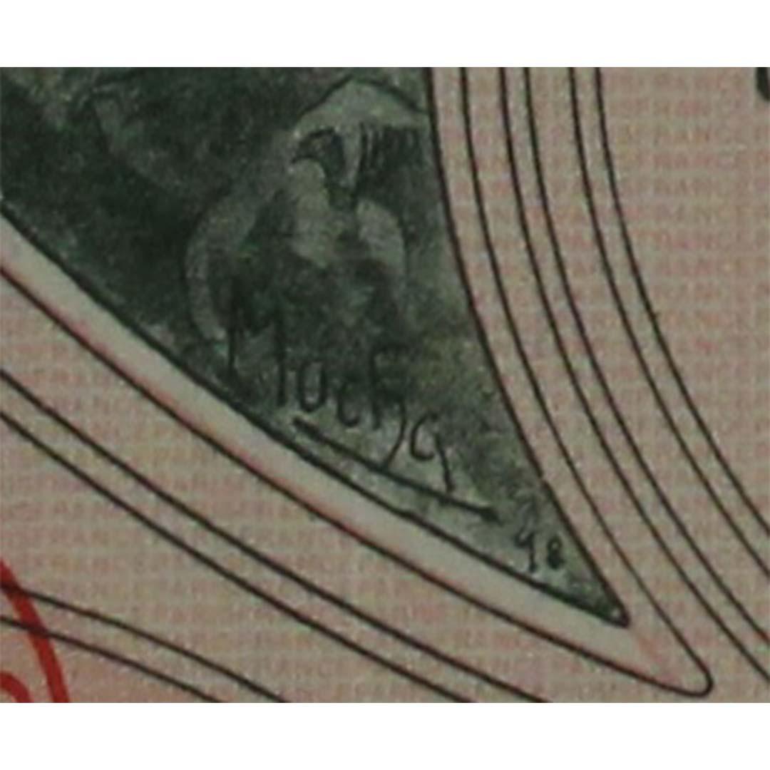 1930 Obligation au Porteur financial document by Alphonse Mucha For Sale 2