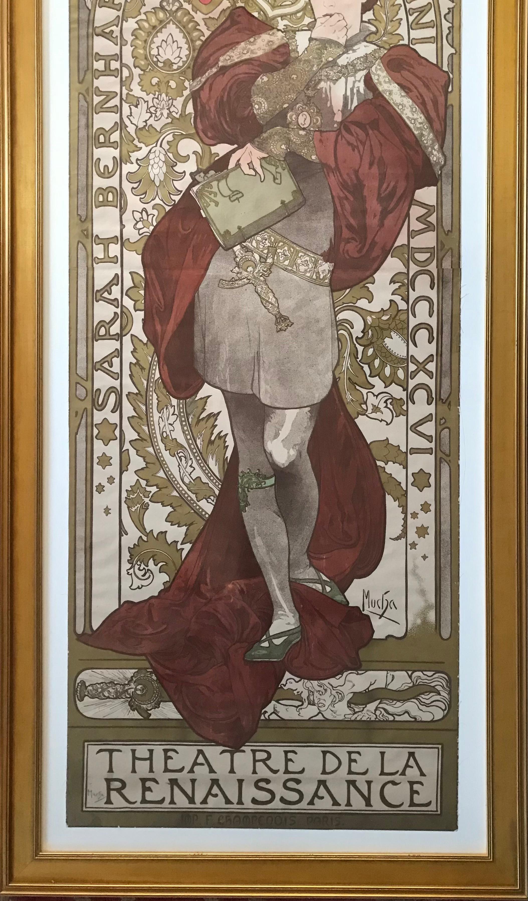 Alphonse Mucha 1896 Lorenzaccio Theatre De La Renaissance For Sale 3