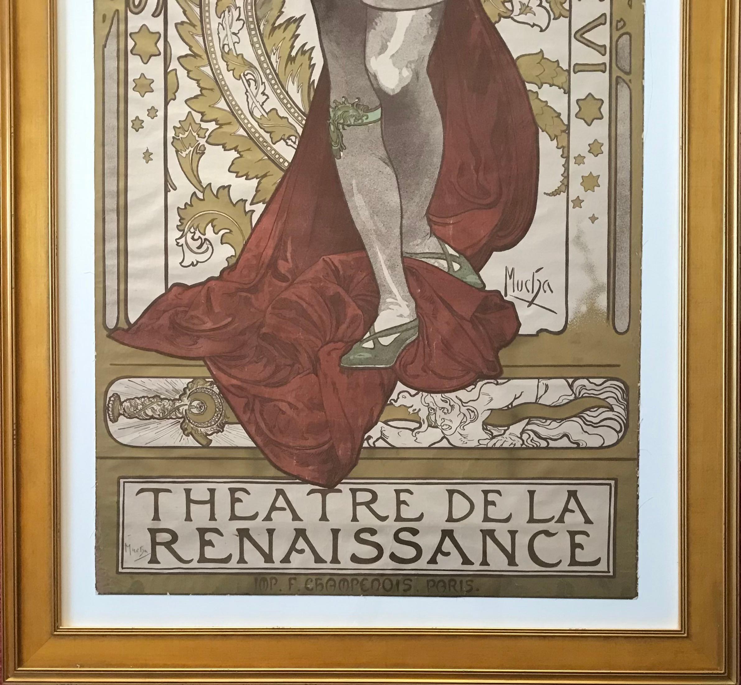 Alphonse Mucha 1896 Lorenzaccio Theatre De La Renaissance For Sale 5