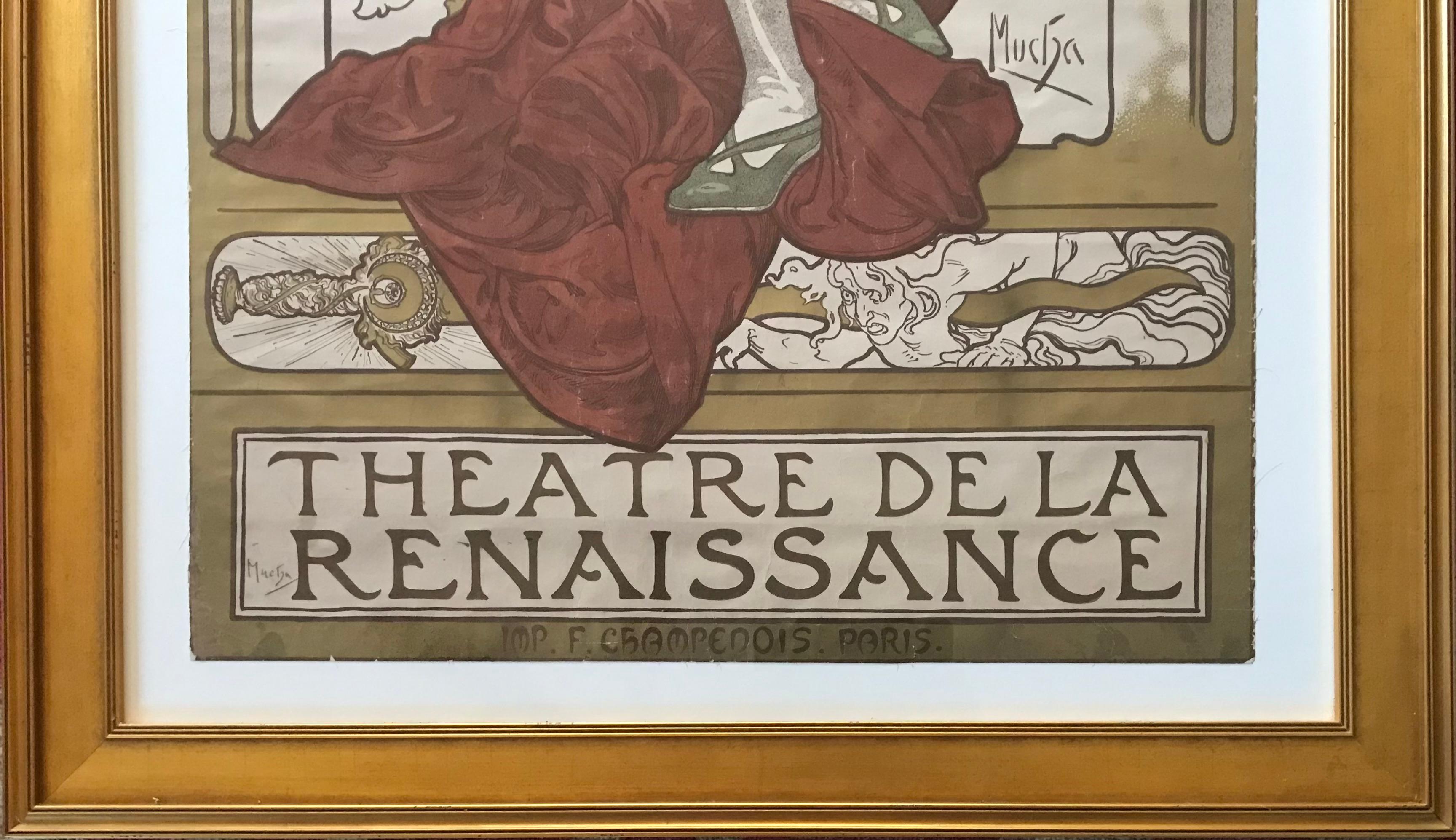 Alphonse Mucha 1896 Lorenzaccio Theatre De La Renaissance For Sale 6
