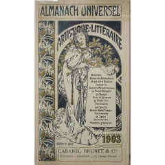 Alphonse Mucha 1903 Almanach Universel Artistique-Littéraire - Art Nouveau