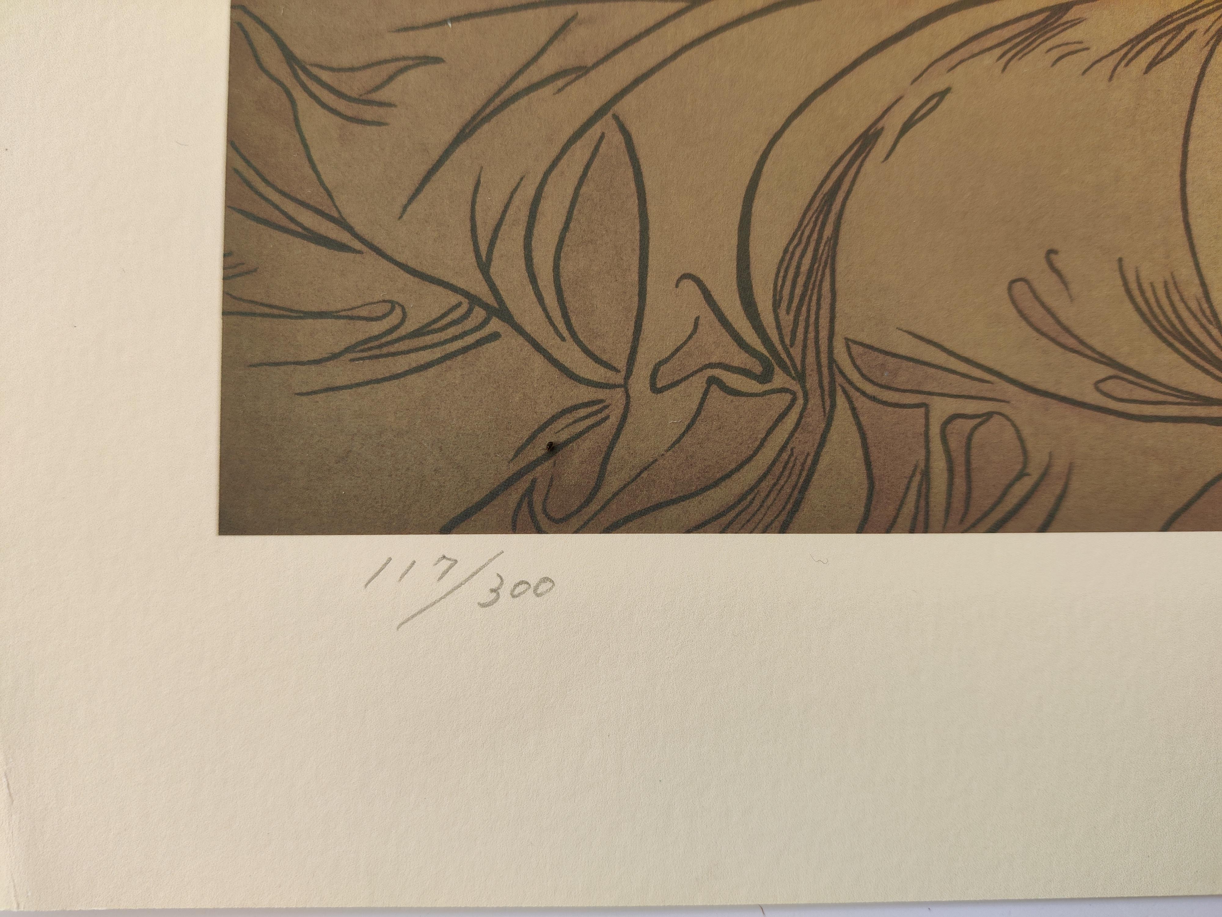 Alphonse Mucha (after) -- DAWN & DUSK, Set of 2 For Sale 5