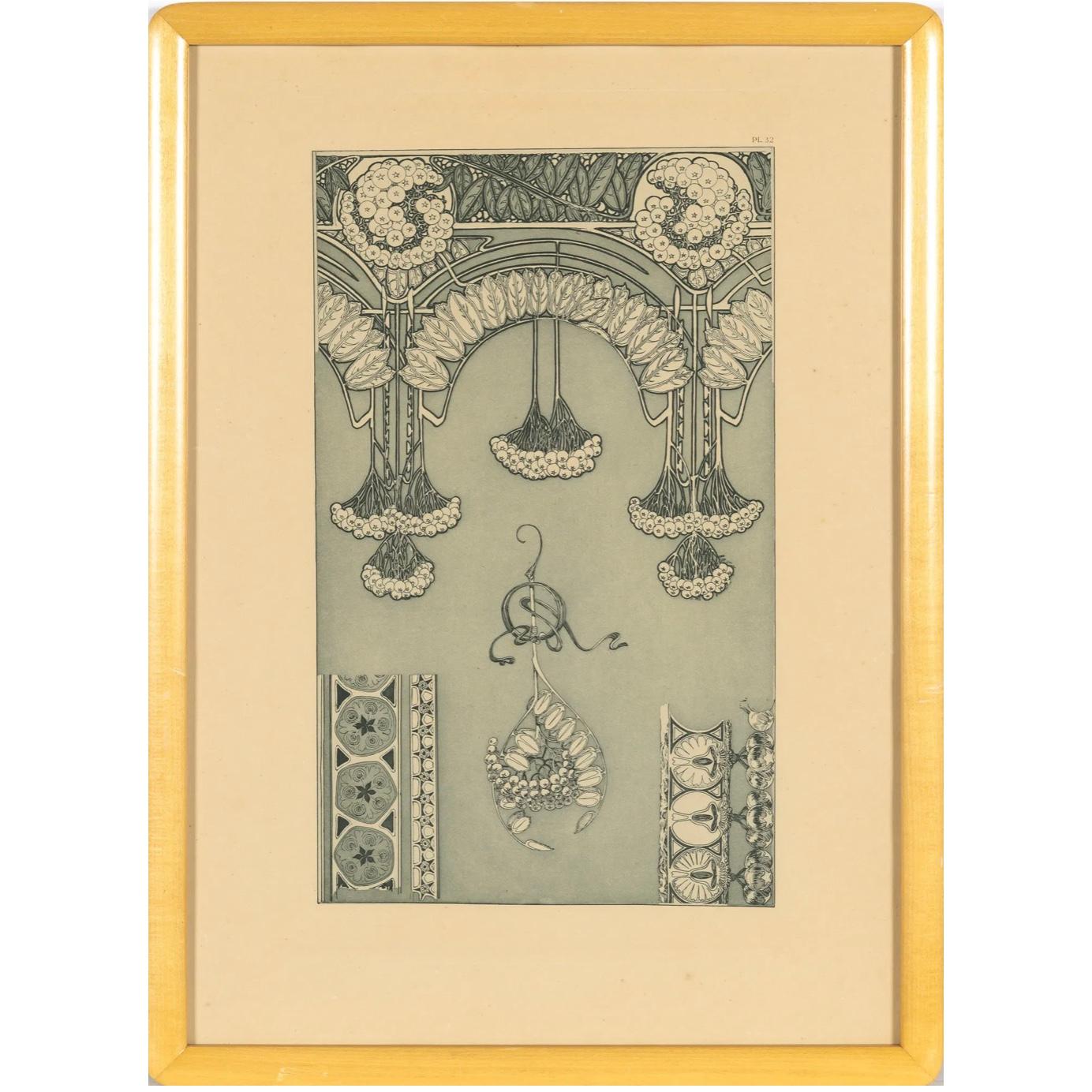 Alphonse Mucha Documentos decorativos 6 litografías 1902 en venta 2