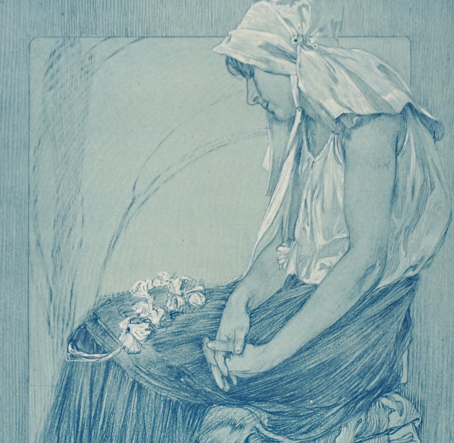 Assiette décorative Alphonse Mucha - Figures 30 en vente 3