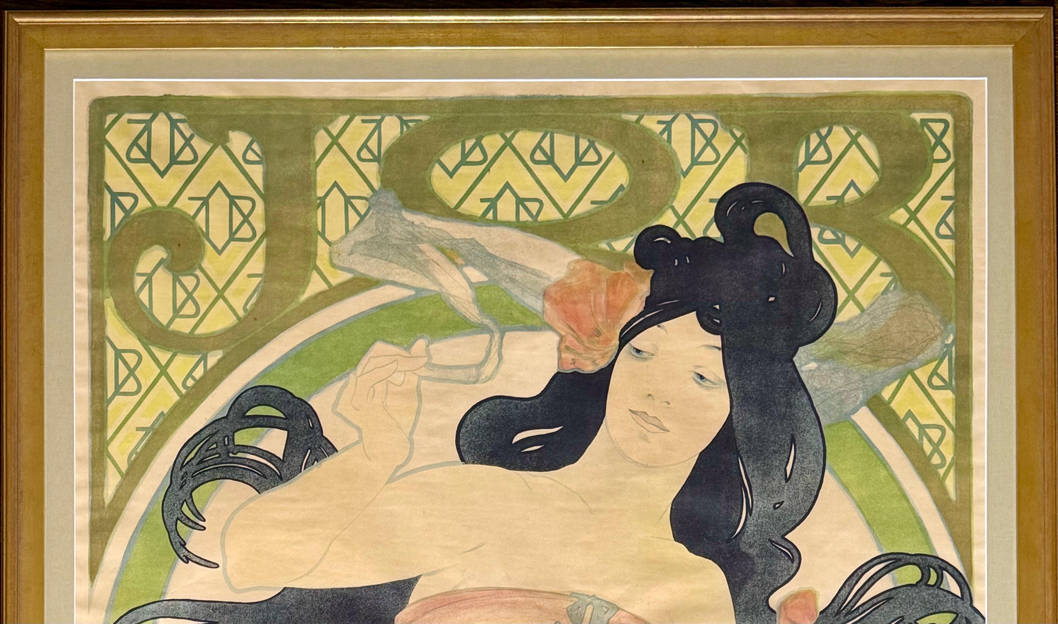 Alphonse Mucha JOB Original Lithograph For Sale 1