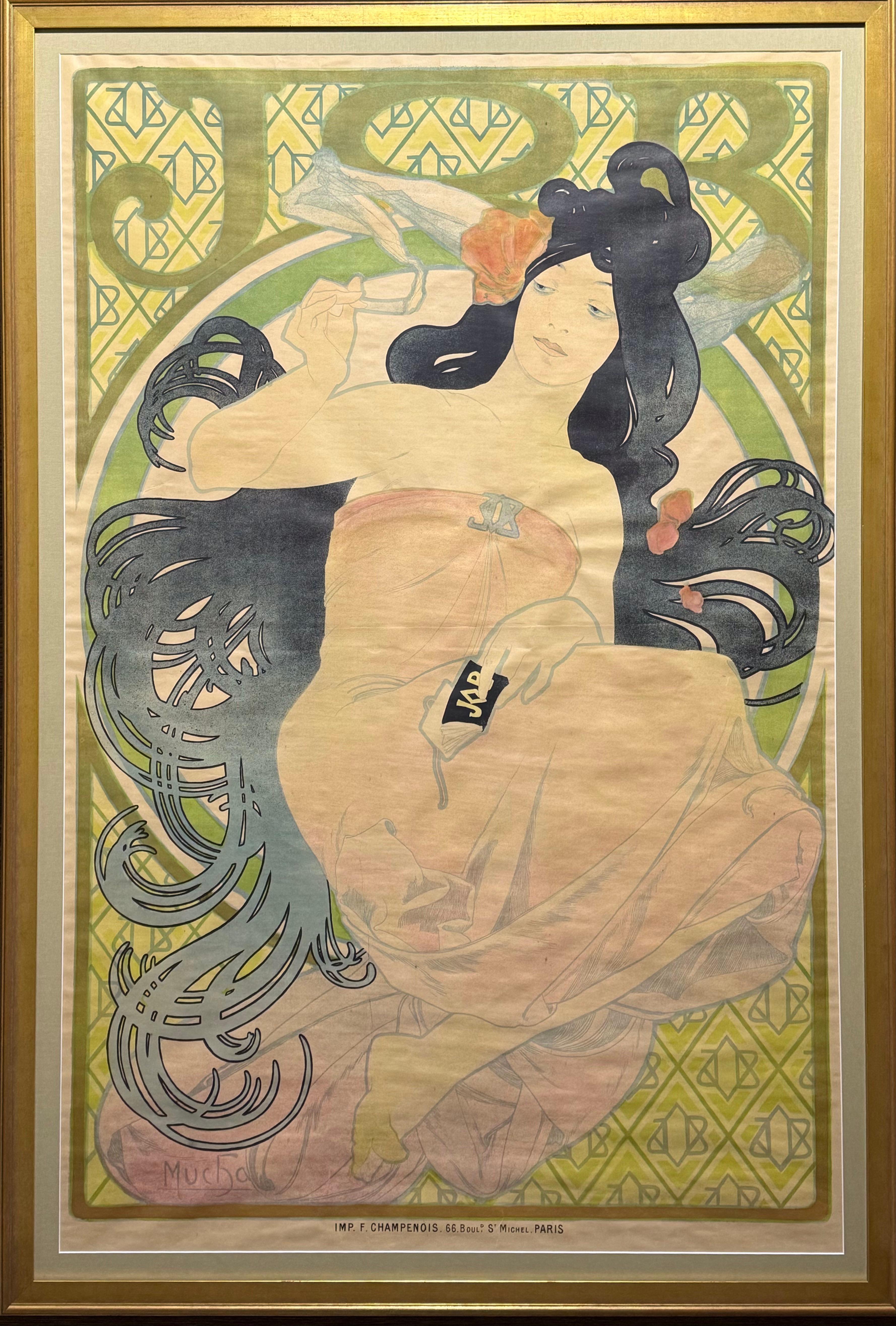 Alphonse Mucha JOB Original Lithograph For Sale 2