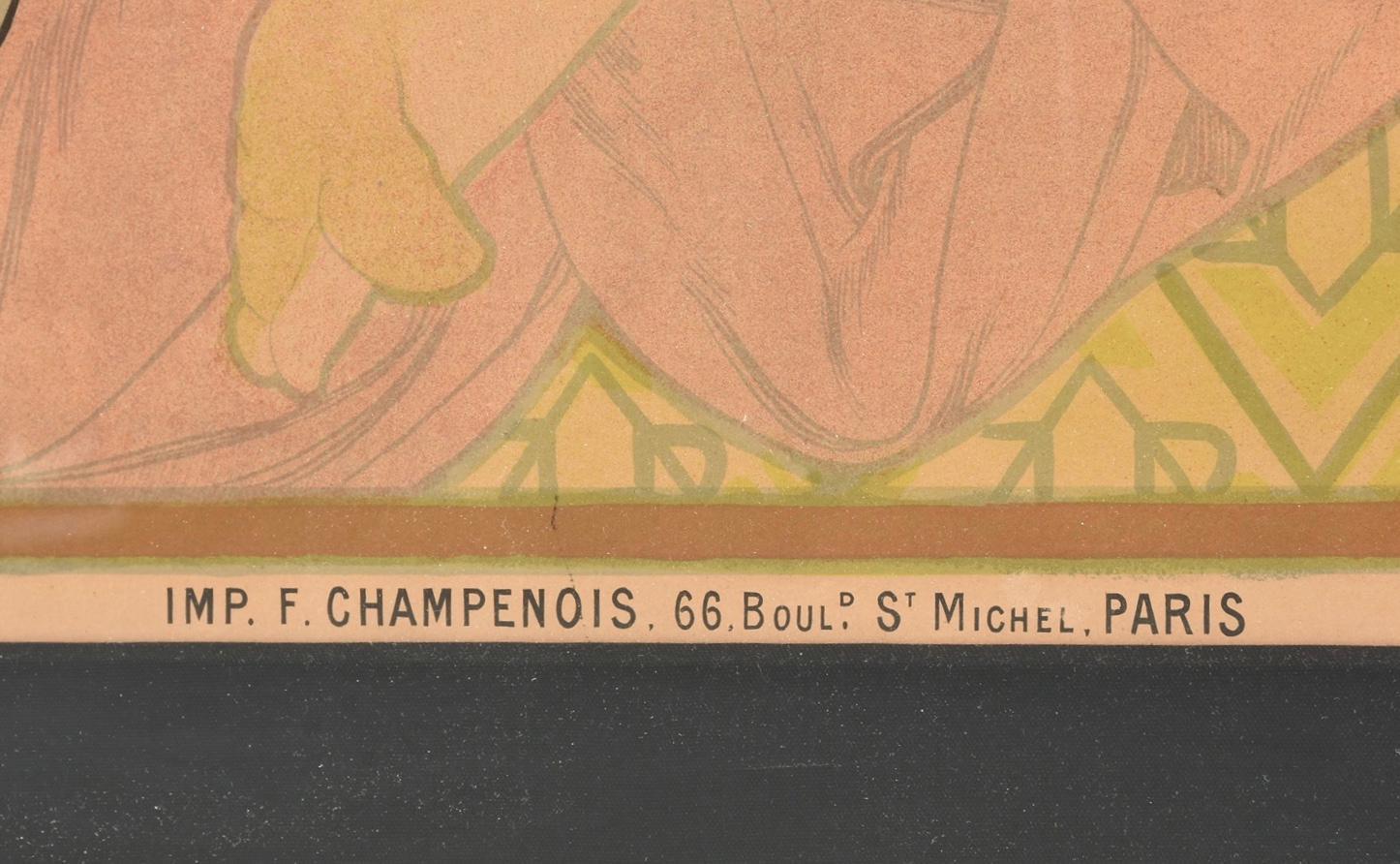 Originalplakat „Alphonse Mucha JOB“, 1898 im Angebot 3