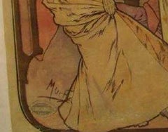 Alphonse Mucha Original Poster  Les Amants - Bernhar