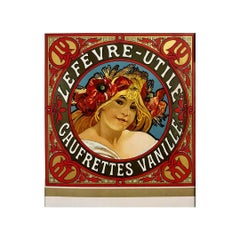 Alphonse Mucha's 1898 chromolithograph for the Lefèvre Utile (LU)