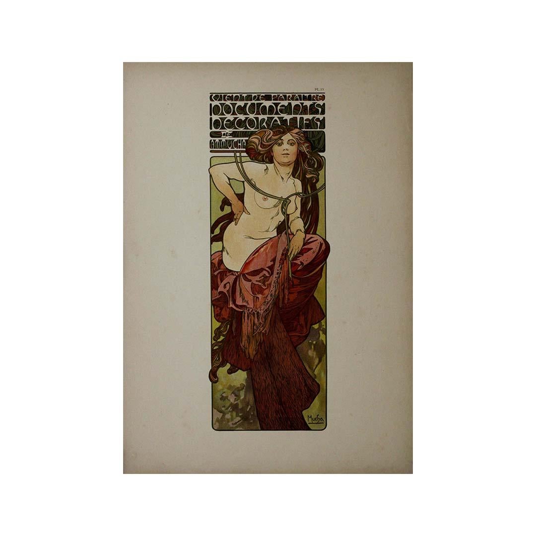 Alphonse Mucha's 1902 Documents décoratifs - Planche 13 For Sale 3