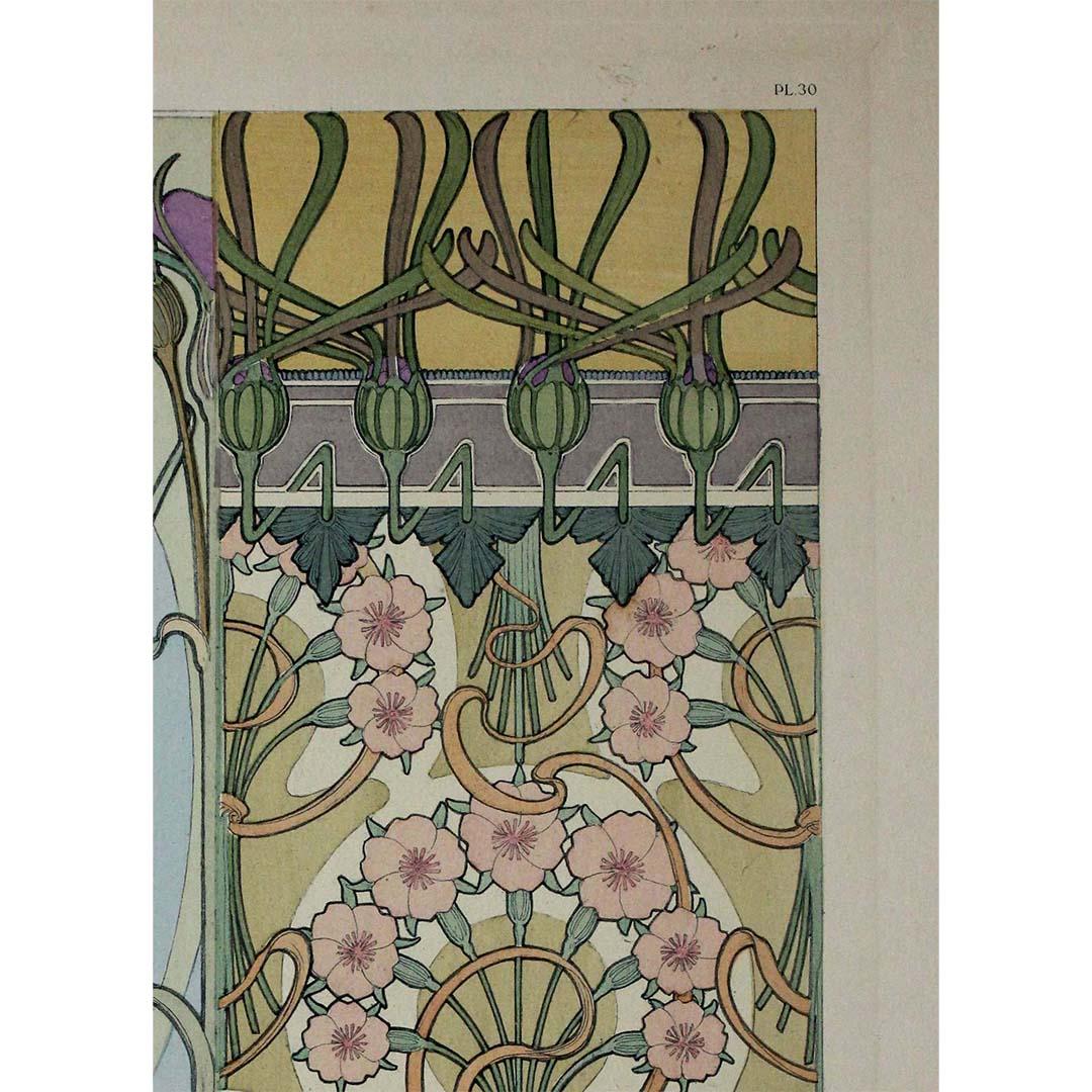 Alphonse Muchas 1902 entstandene Documents décoratifs - Planche 30 im Angebot 2