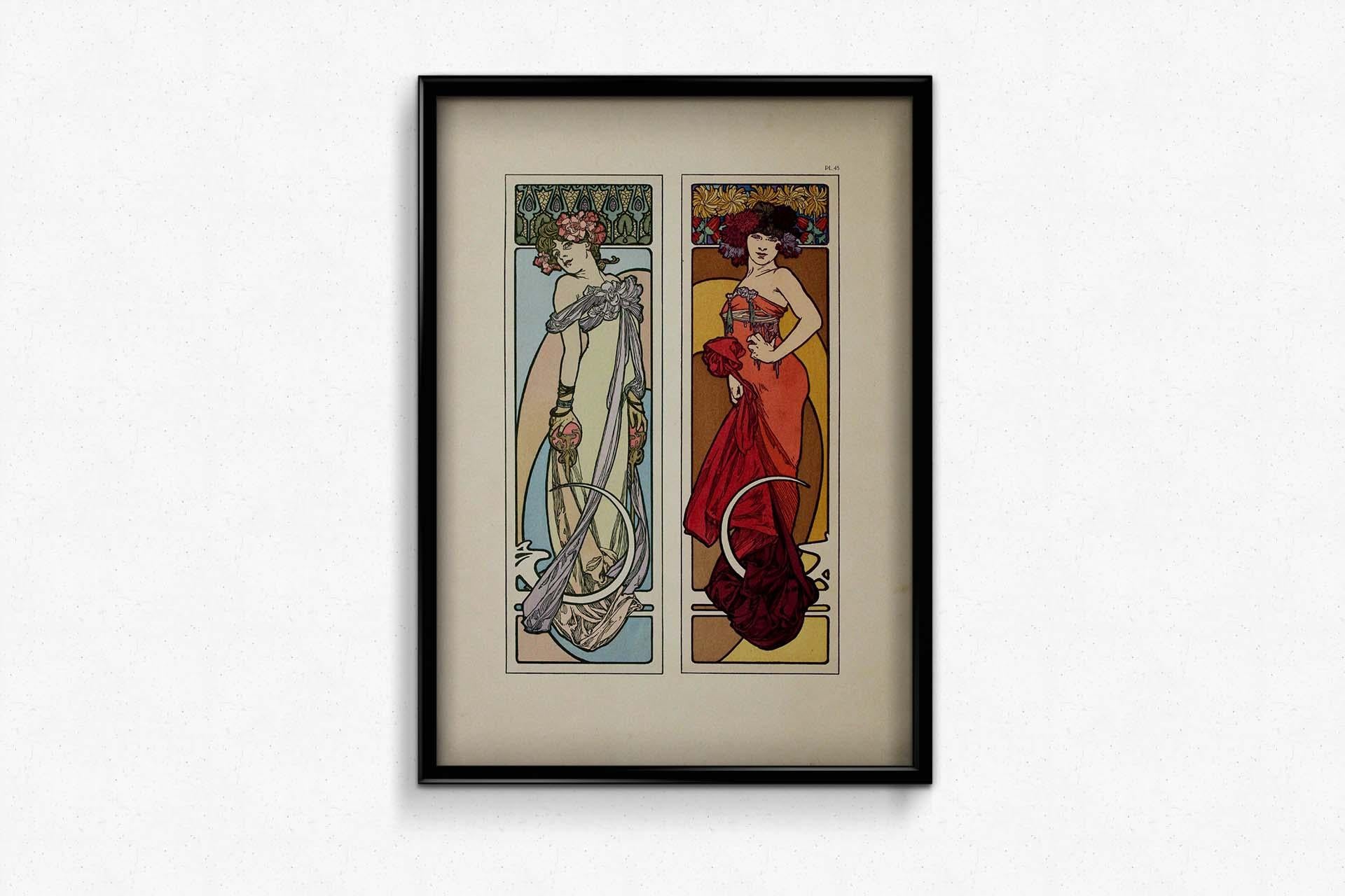 Alphonse Mucha's 1902 Documents décoratifs - Planche 45 For Sale 1