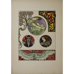 Alphonse Mucha's 1902 Documents décoratifs - Planche 46