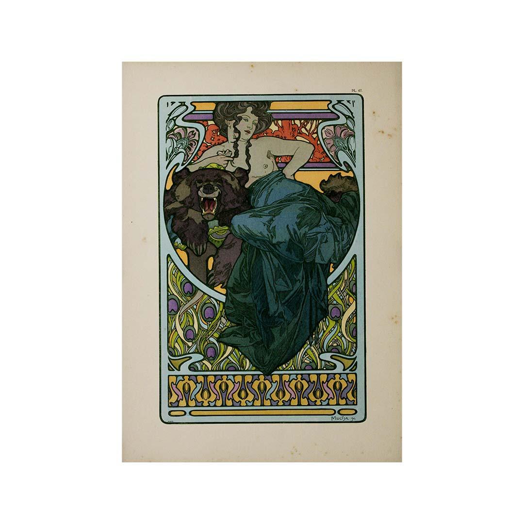 Alphonse Mucha's 1902 Documents décoratifs - Planche 47 For Sale 3
