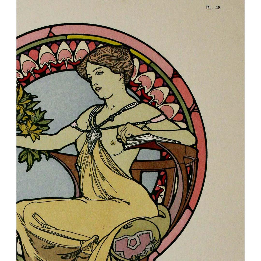 Alphonse Mucha's 1902 Documents décoratifs - Planche 48 For Sale 2