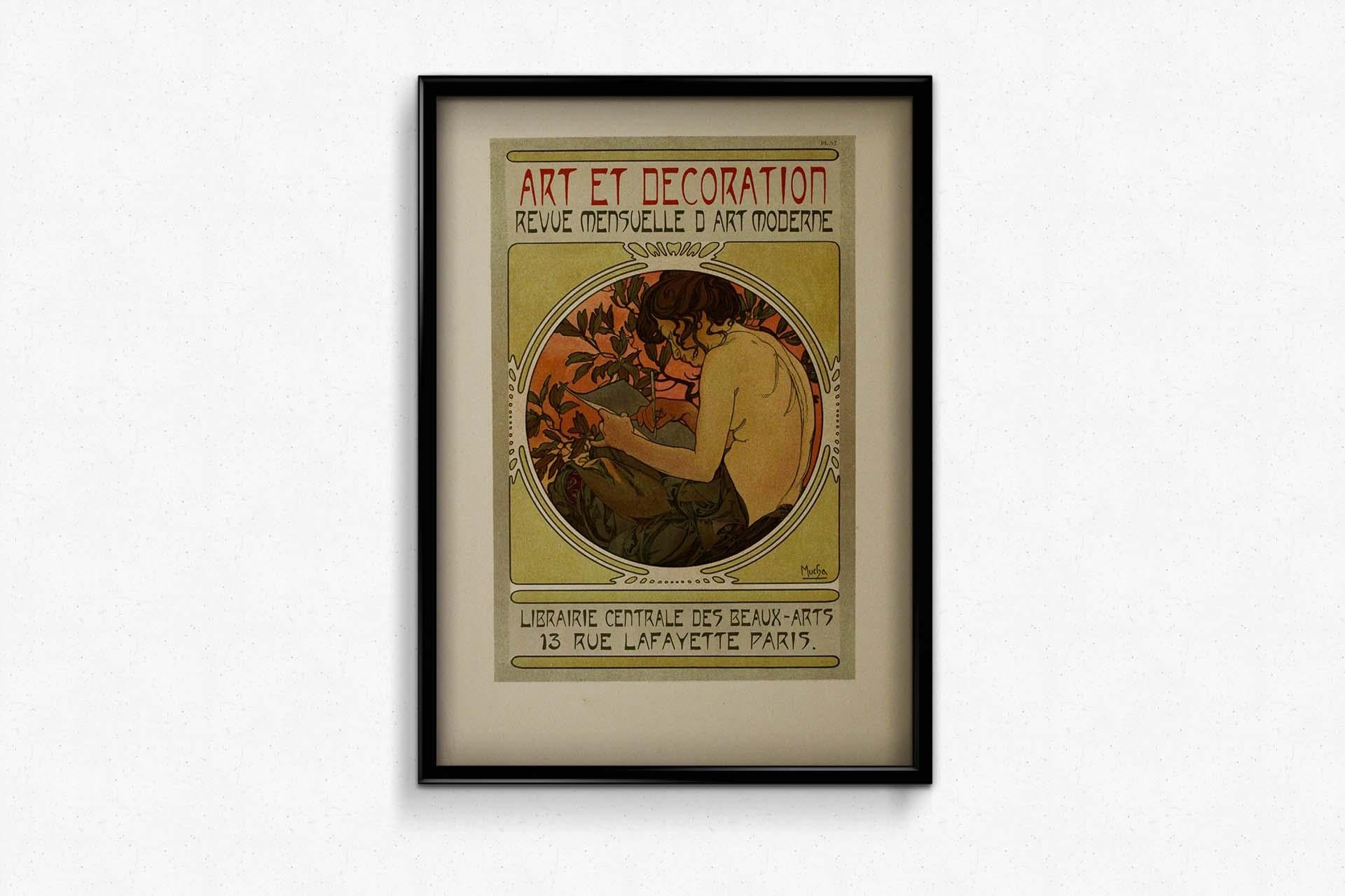 Alphonse Mucha's 1902 Documents décoratifs - Planche 57 - Art et décoration For Sale 1