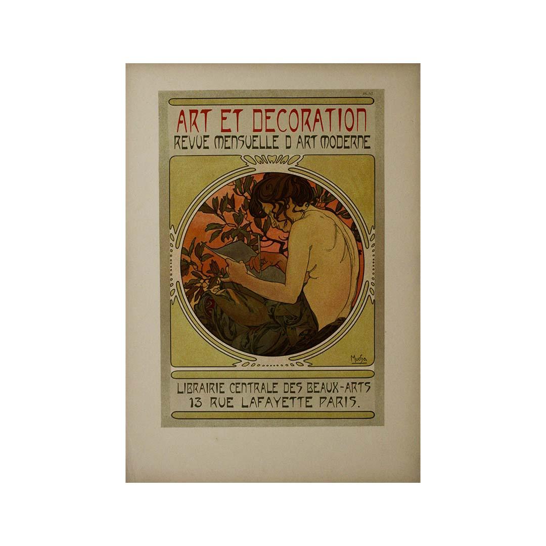 Alphonse Mucha's 1902 Documents décoratifs - Planche 57 - Art et décoration For Sale 2
