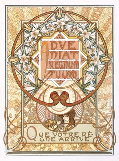Le Pater di Alphonse Mucha: "Venga il tuo regno" litografia mandala del 1899