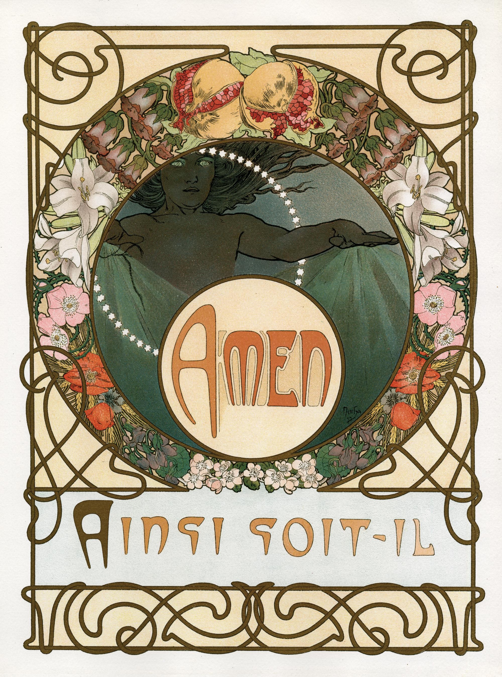 Alphonse Mucha war vor allem als Plakatkünstler tätig und wurde in den späten 1890er Jahren, als sich Plakatillustrationen als populäre Kunstform durchsetzten und neue Druckverfahren entwickelt wurden, zu einer einflussreichen Figur des
