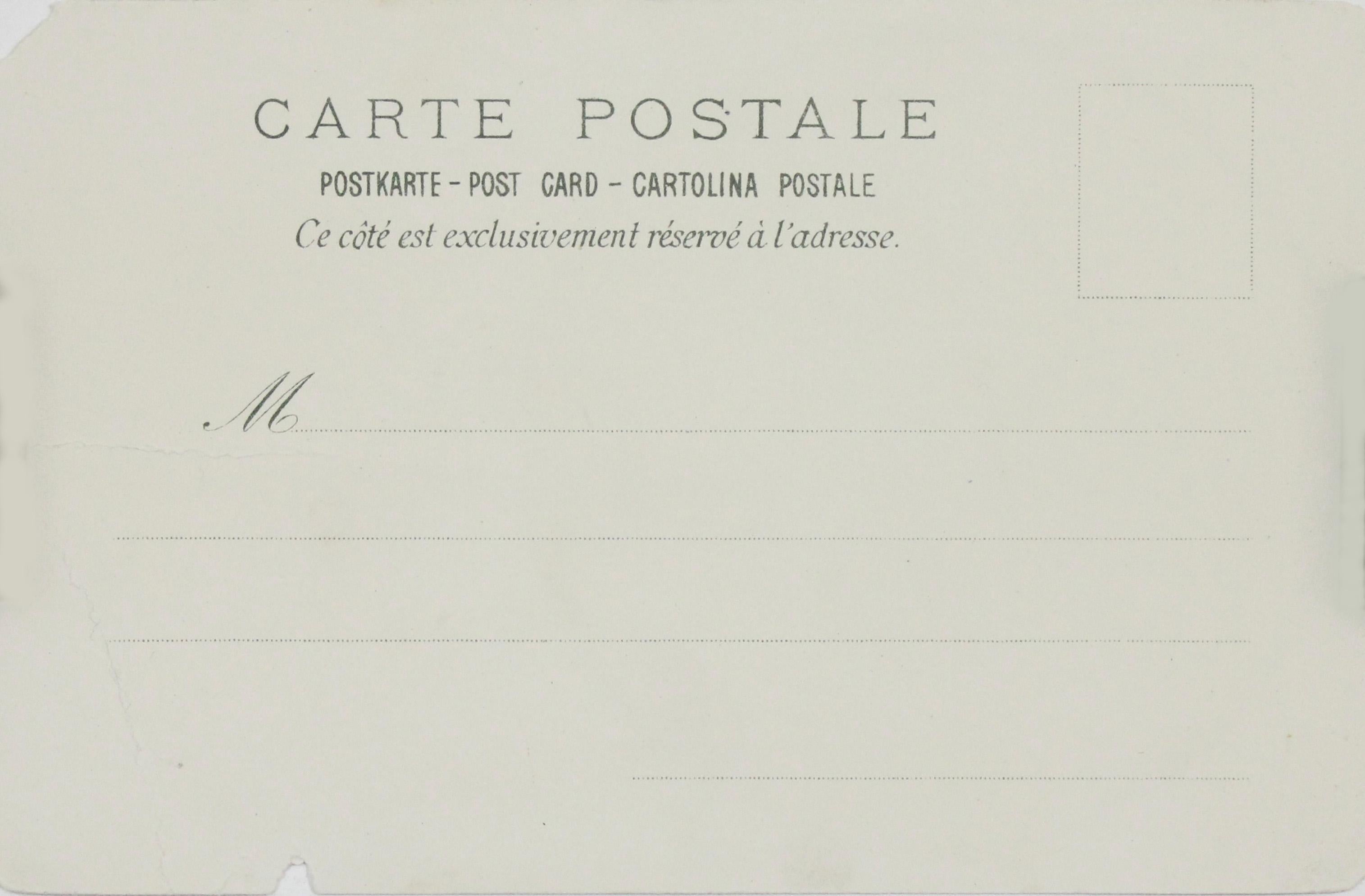 Art Nouveau postcard, created around 1900 by Alphonse Mucha - January For Sale 4