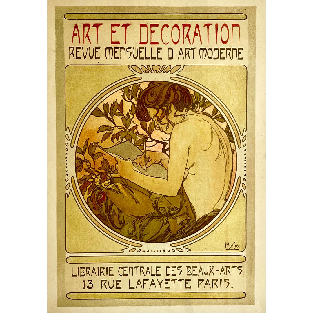 1902 Affiche originale de Mucha Art et décoration Planche 57