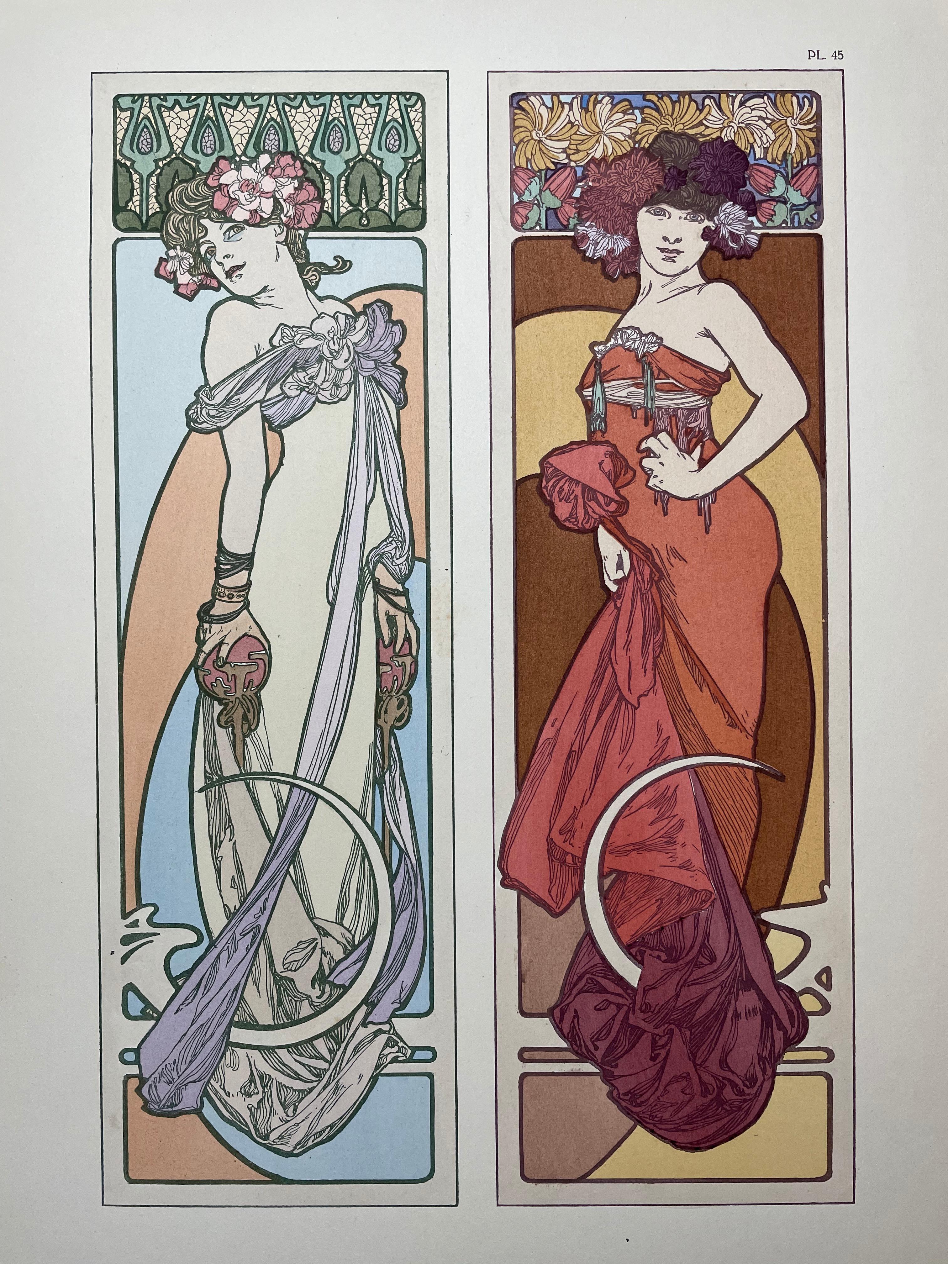 Documents Décoratives- complete - Art Nouveau Print by Alphonse Mucha