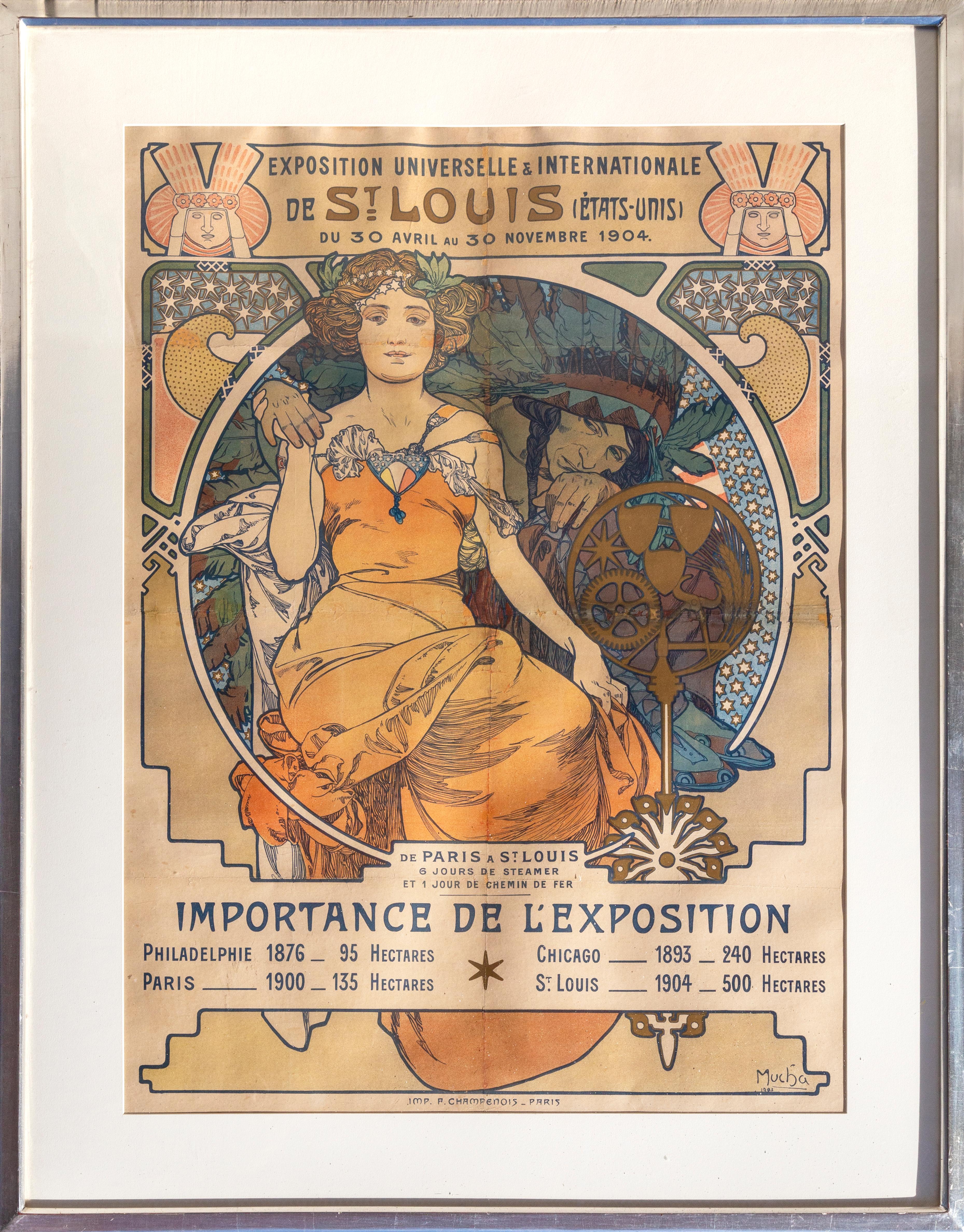 Alphonse Mucha Figurative Print - Exposition de St. Louis