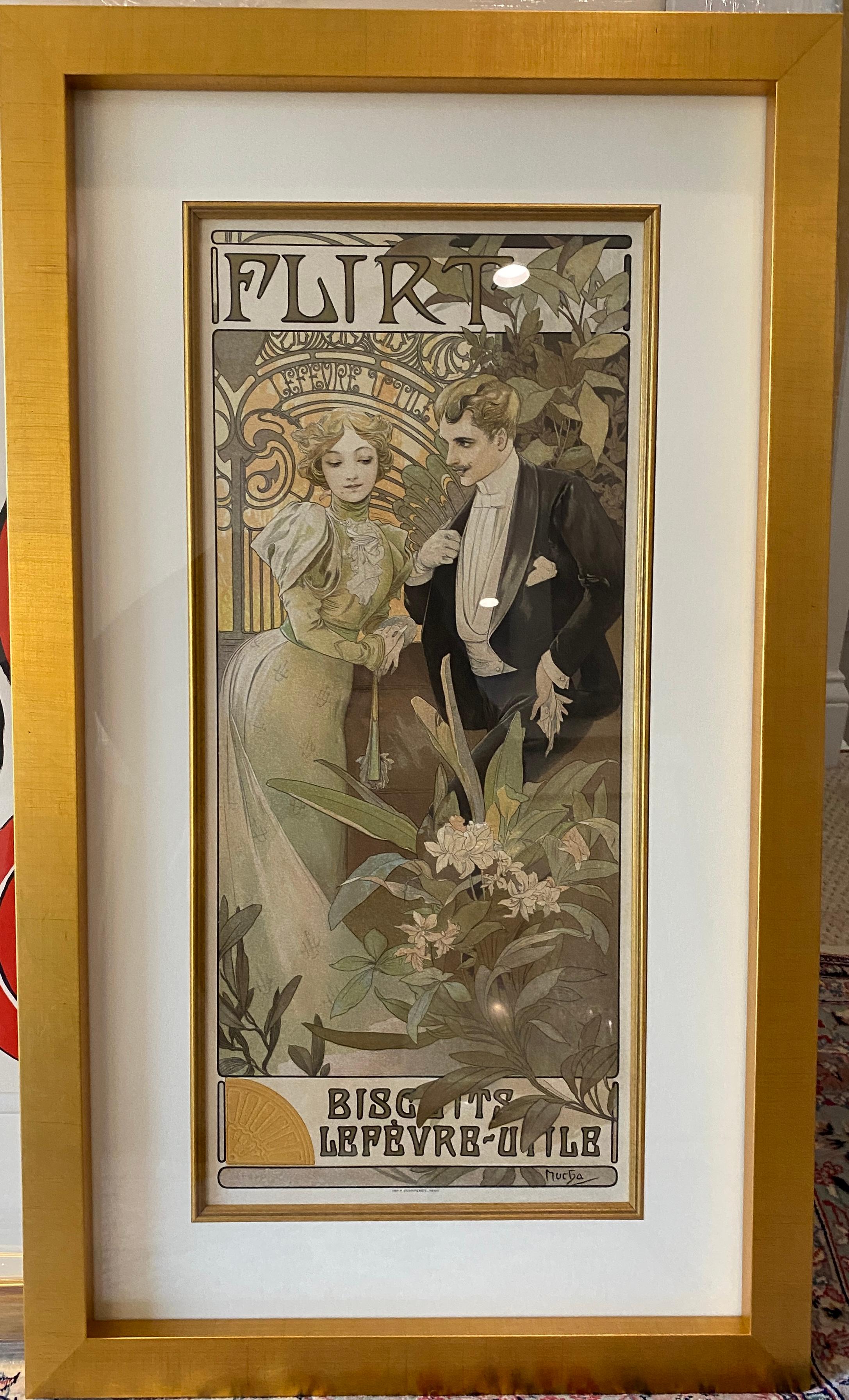 Flirt Biskuitschalen von Alphonse Mucha im Angebot 1